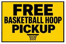 FREE Basketball Hoop Pickup