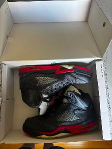 Air Jordan 5 Retro "Satin Bred" — Men’s US 10.5 - Photo 2