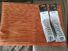 TISSU À RIDEAU ORANGE 5x7 PIEDS LONGS 20 ANNEAUX NEUVES: $20.00