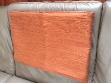 TISSU À RIDEAU ORANGE 5x7 PIEDS LONGS 20 ANNEAUX NEUVES: $20.00 - Photo 2