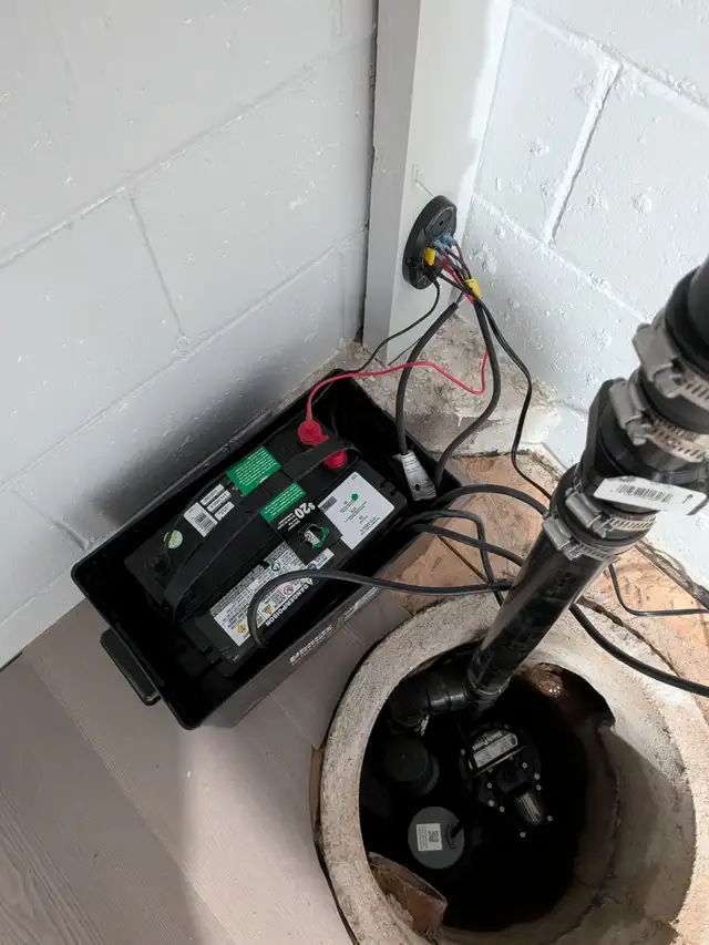DRAIN SNAKE ROUGH IN WASHROOM SUMP PUMP ISSUE WATERPROOFING WET