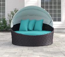 Convene 63' Wide Outdoor Wicker Patio Daybed