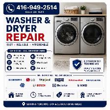 416-949-2514 • Washer & Dryer Repair • Fast Service