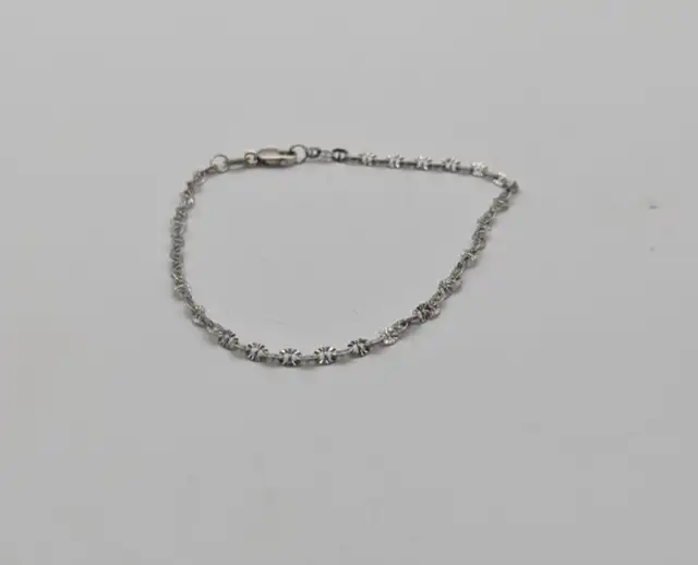 (B9414) Bracelet White Gold 1.0 grams 7.25'