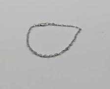 (B9414) Bracelet White Gold 1.0 grams 7.25'