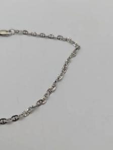 (B9414) Bracelet White Gold 1.0 grams 7.25' - Photo 2