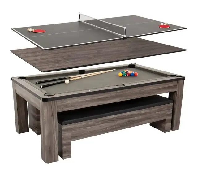 Atomic American Legend 7' Hampton 3-in-1 Dining Table, Billiards