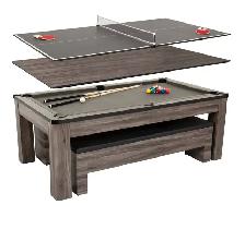 Atomic American Legend 7' Hampton 3-in-1 Dining Table, Billiards