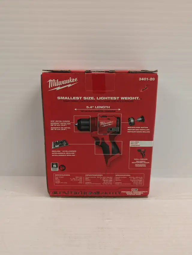 (B7199) Milwaukee 3401-20 Drill new in box