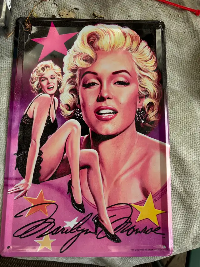 Marilyn Monroe Metal Sign