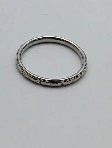 (B6463) Ring White Gold 19K 2.7 Grams Size7.25 - Photo 6