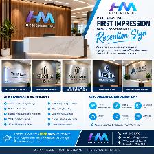 Custom Reception Signs | 3D Office Logo Signs | Acrylic & Metal