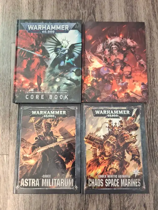 Warhammer 40k 4 Old Rulebook/Codex books 10$ each or 35$