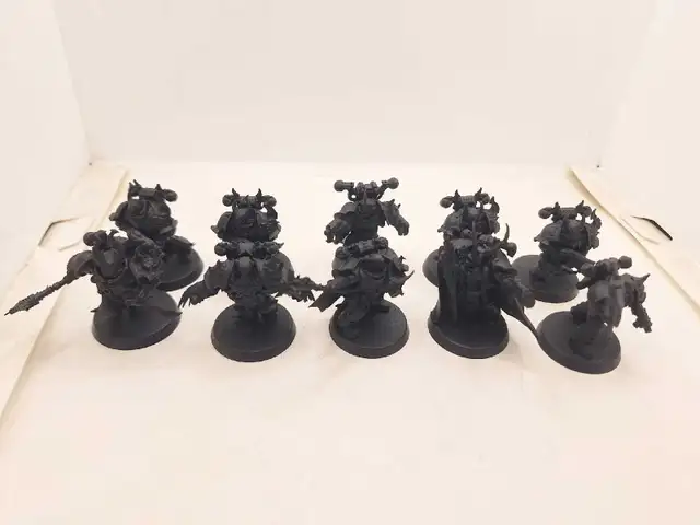 Warhammer 40k 10 OOP Dark Vengeance Chosen Primed Black