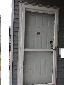 STORM DOOR INSTALLATION, Screen door Fixing Realigning Dead Bolt - Photo 3