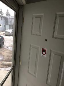 STORM DOOR INSTALLATION, Screen door Fixing Realigning Dead Bolt - Photo 6