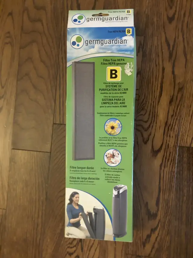 New Germguardian Air Purifier Hepa Replacement Filter B