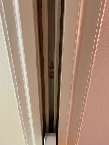 pocket doors fell off truck , not rolling.If you experience prob - Photo 3