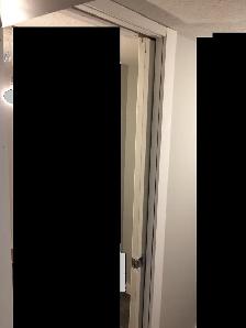 pocket doors fell off truck , not rolling.If you experience prob - Photo 4