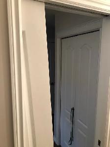 pocket doors fell off truck , not rolling.If you experience prob - Photo 9
