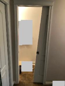 pocket doors fell off truck , not rolling.If you experience prob - Photo 10