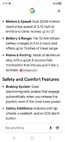 Electric wheelchair folding traveler - Photo 9