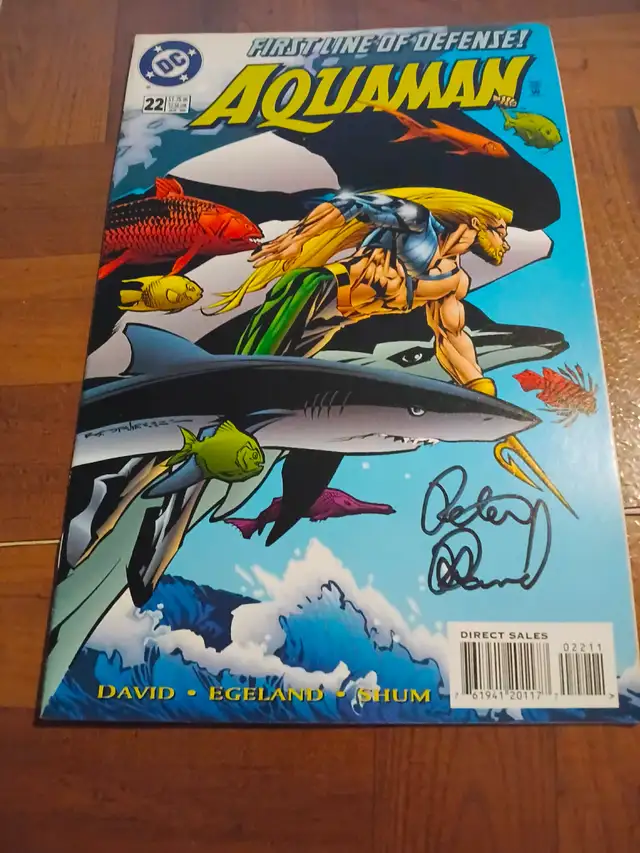 Aquaman #22 (1996) Aquaman DC Universe SIGNED PETER DAVID