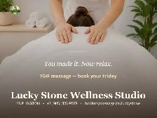 You made it. Now relax.A Friday relaxation massage — the rewar