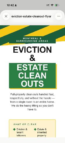 Junk Removal For Your Estate/Eviction Clean Out