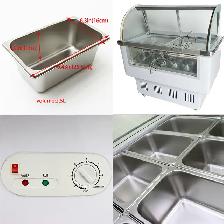 12 Pan Hard Ice Cream Refrigerator Gelato Showcase Cabinet210041 - Photo 5