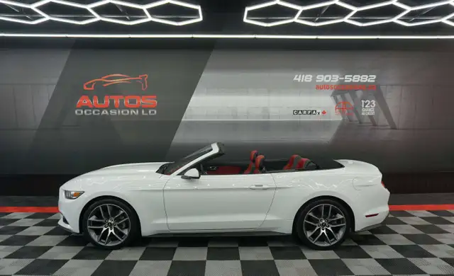 2015 Ford Mustang PREMIUM 2.3L ECOBOOST - AUTO - CUIR ROUGE - SH