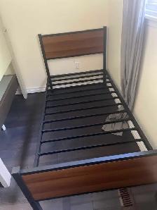 Twin Bed Frame and Mattress