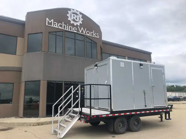 Self Contained- 2 Stall Heated Washroom Trailer