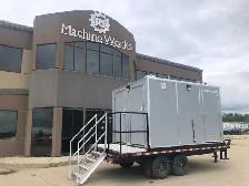 Self Contained- 2 Stall Heated Washroom Trailer