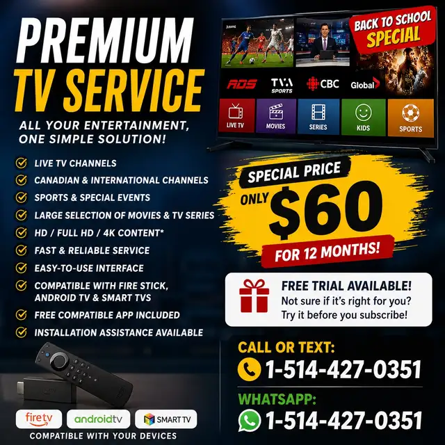 cut the cable and save! text: 514-427-0351 freetrial