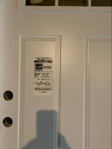 Steel Exterior Door 32' x 80' Craftsman 6 Lite