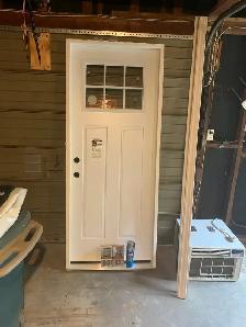 Steel Exterior Door 32' x 80' Craftsman 6 Lite - Photo 3