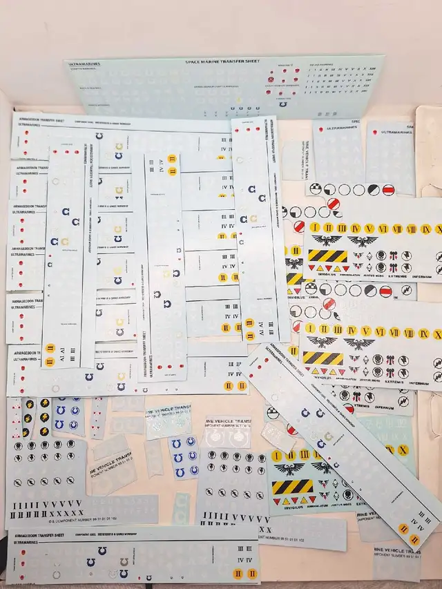 Warhammer 40k Large Ultramarine Transfer Lot