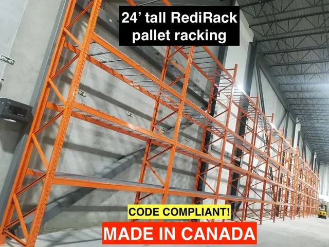 24' tall redirack pallet racking frames / uprights