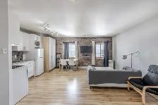 Loft studio entièrement meublé à louer Vieux-Québec juillet 2026