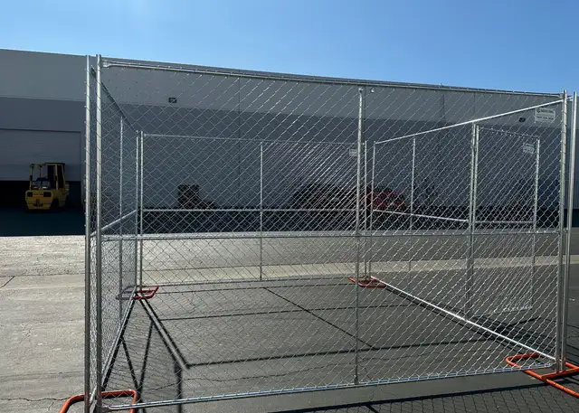 Galvanized Temporary 6' X 12' Chain Link Construction Fence