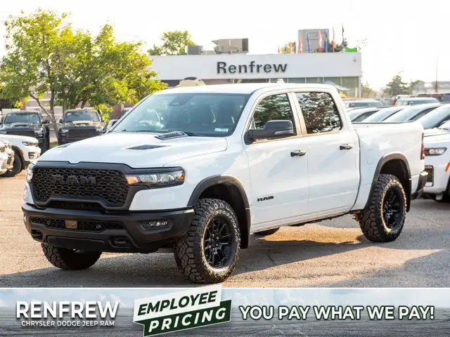 2026 Ram 1500 Rebel Crew Cab 4x4, 33 Inch A/T Tires