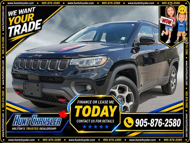 2022 Jeep Compass TRAILHAWK | 4X4 | PANO | 360 CAM | NAV | SAFET
