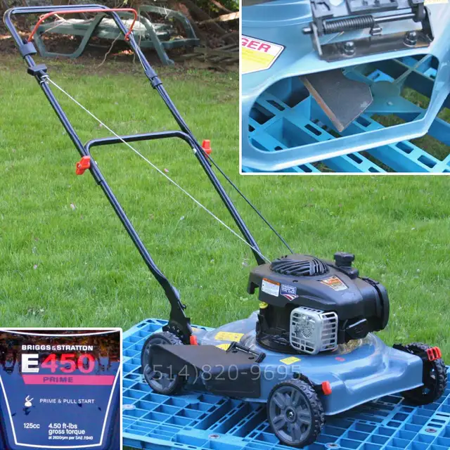 Tondeuse à gazon 20' Senix Briggs and Stratton FLAMBANT NEUVE