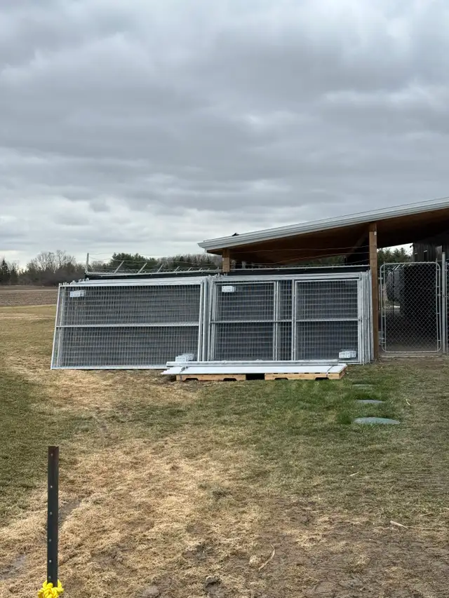 Fence Panels Galvanized 6x10 size • Blue Option • Crowd Barriers