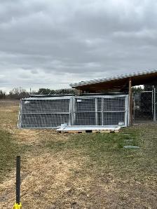 Fence Panels Galvanized 6x10 size • Blue Option • Crowd Barriers