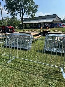 Fence Panels Galvanized 6x10 size • Blue Option • Crowd Barriers - Photo 5