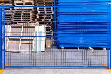 Temporary Fence Panels 6x10 Blue • Galvanized • Crowd Barriers