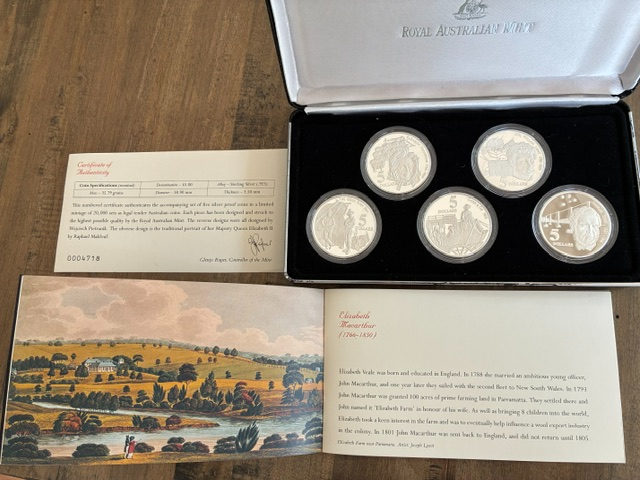 1995 ROYAL AUSTRALIAN MINT MASTERPIECES IN SILVER Australia