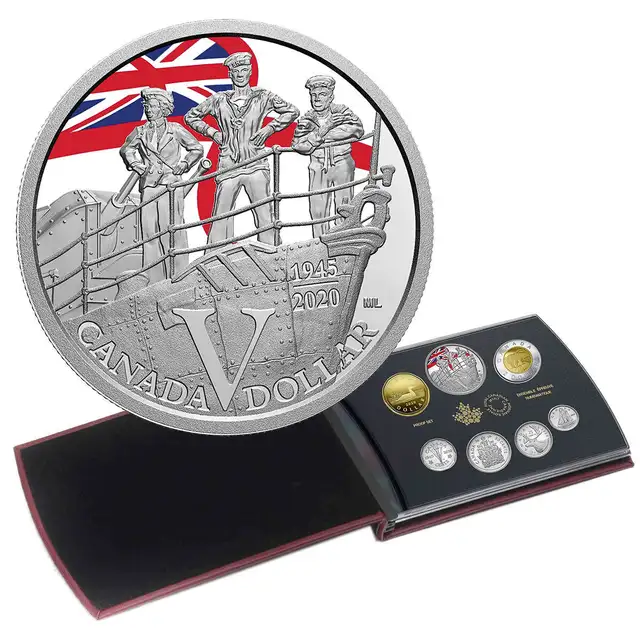 2020 ROYAL CANADIAN MINT 75TH ANNIVERSARY OF V-E-DAY SILVER DOLL